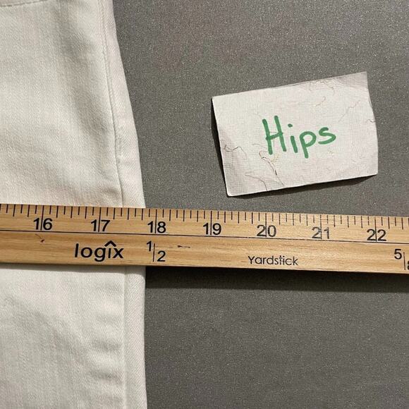 Michael Kors Womens Size 2 White Stretch Skinny Jeans Preppy Minimalist Chic - Picture 9 of 11